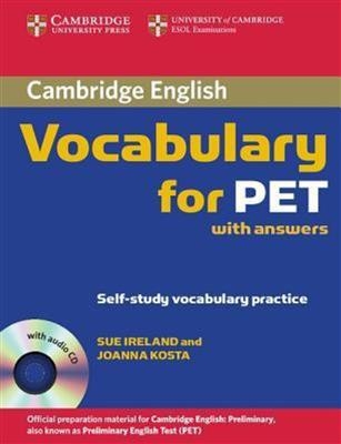 کتاب کمبریج وکبیولاری فور پت Cambridge Vocabulary for PET