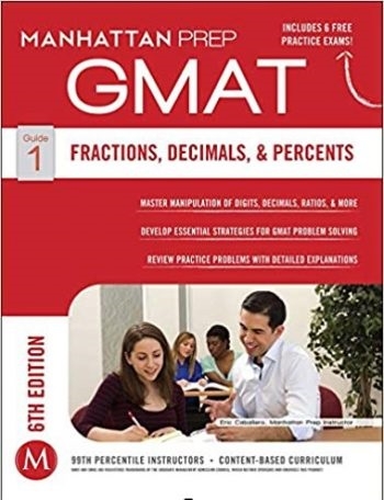 کتاب زبان جی مت فرکشنز دسیمالز اند پرسنتس GMAT Fractions Decimals & Percents