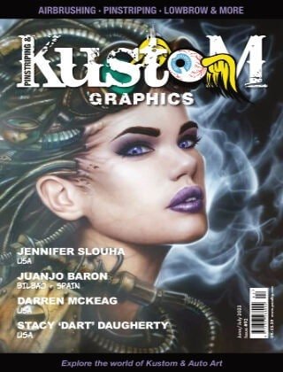 کتاب مجله انگلیسی پین استریپینگ اند کاستوم گرافیکس  Pinstriping & Kustom Graphics - Issue 92, June/July 2022