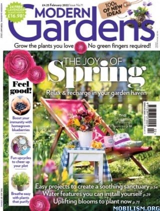 کتاب مجله انگلیسی مدرن گاردنز  Modern Gardens - Issue 71, February 2022