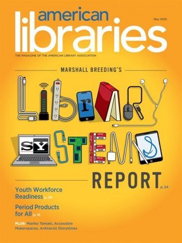 کتاب مجله انگلیسی امریکن لایبرریز  American Libraries - May 2022
