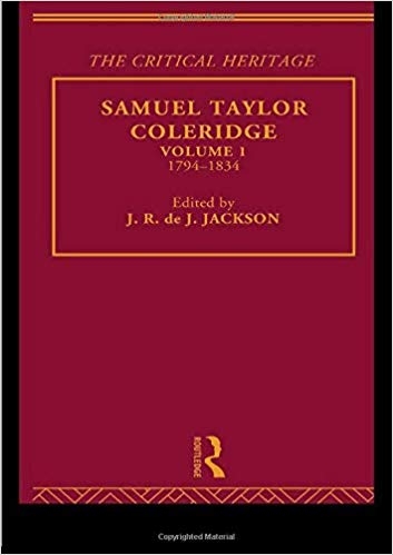 کتاب زبان ساموئل تیلور کولریج The Collected Critical Heritage I: Samuel Taylor Coleridge: The Critical Heritage Volume 1 1794-1