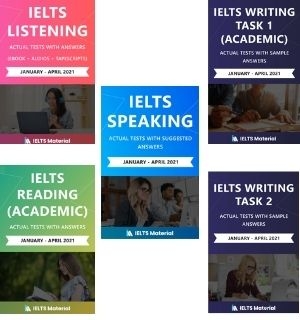 کتاب زبان آیلتس آکادمیک اکچوال تست IELTS Academic 5 in 1 Combo (Jan – April 2021)