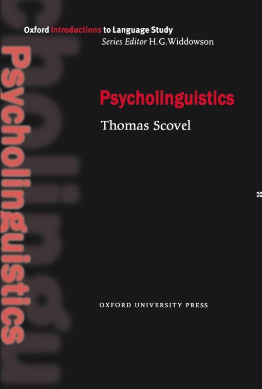 كتاب سایکولینگویستیکس Oxford Introduction to Language Study Series Psycholinguistics