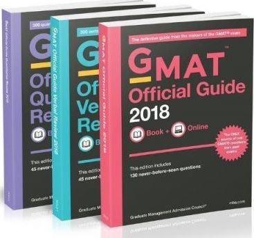 پک 3 جلدی کتاب های جی مت آفیشیال گاید GMAT Official Guide 2018 Bundle