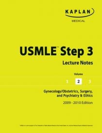 کتاب زبان کاپلان یو اس ام ال ایی kaplan Usmle Step3 lecture notes Gynecology / obstetrics, surgery and psychiatry c& ethics 2009