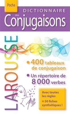 کتاب زبان فرانسه دیکشنیر دس لاروس پوچ Dictionnaire des conjugaisons Larousse poche رنگی