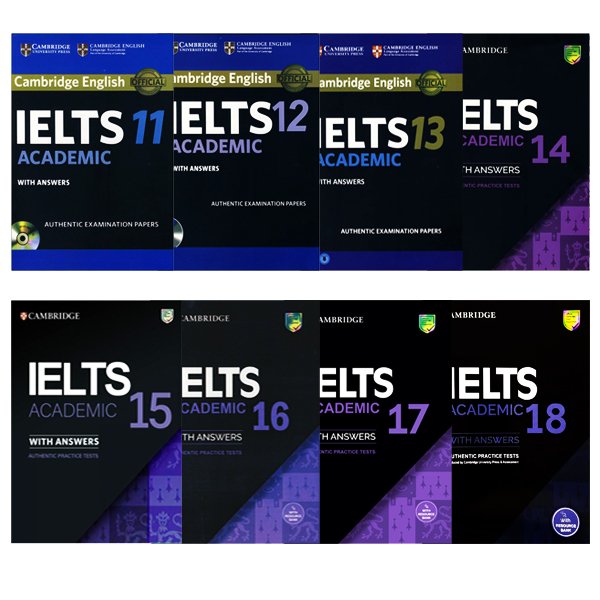 پکیج 8 جلدی آزمون کمبریج آکادمیک 11تا 18 Cambridge IELTS Academic 11-18 Book Series