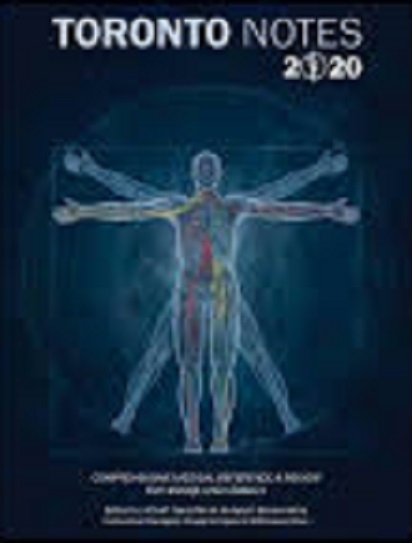 کتاب تورنتو نوت Toronto Notes 2020 Comprehensive Medical Reference & Review for USMLE II and MCCQE 36th Edition