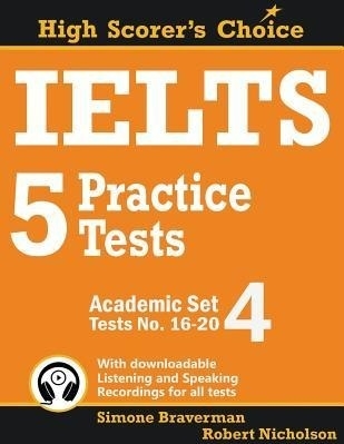 کتاب زبان آیلتس ۵ پرکتیس تستس آکادمیک IELTS 5 Practice Tests Academic Set 4 Tests No. 16-20