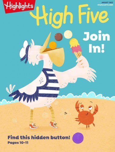 کتاب مجله انگلیسی هایلایتس های فایو  Highlights High Five - August 2022