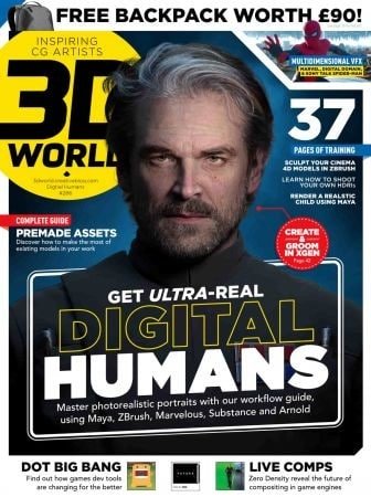 کتاب مجله انگلیسی تری دی ورد یوکی  3D World UK - Issue 286, 2022