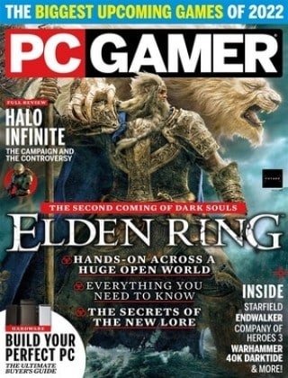 کتاب مجله انگلیسی پی سی گیمر یوکی  PC Gamer UK - Issue 366, February 2022