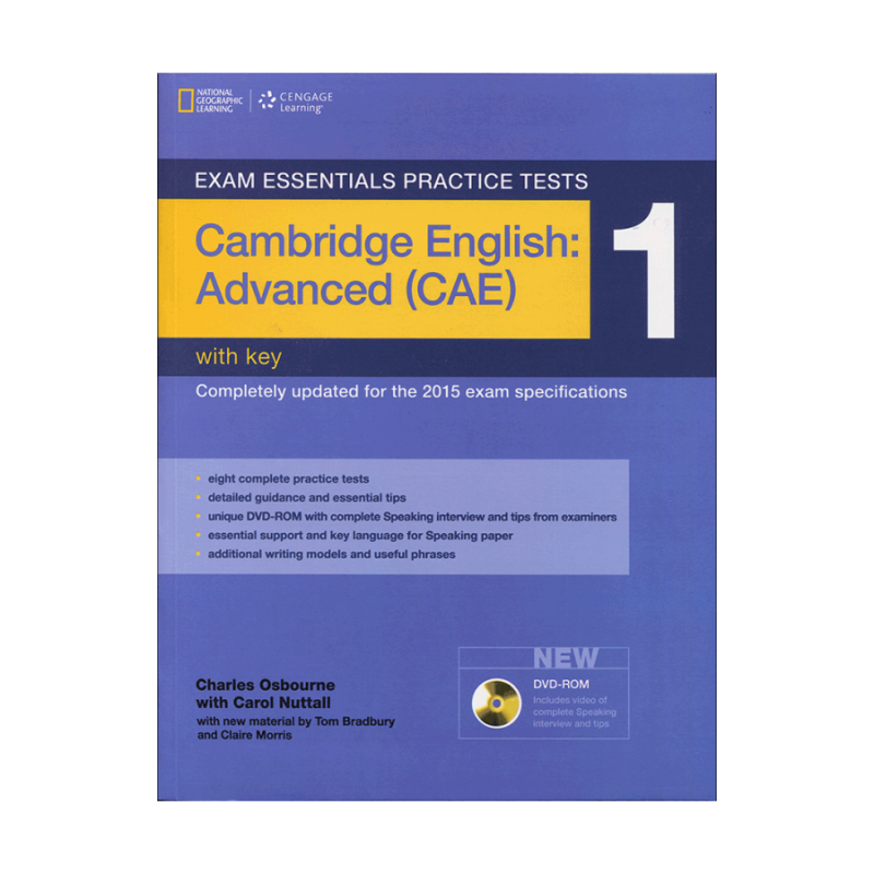 کتاب اگزم اسنشیال پرکتیس تستز ادونسد Exam Essentials Practice Tests Advanced (CAE) 1