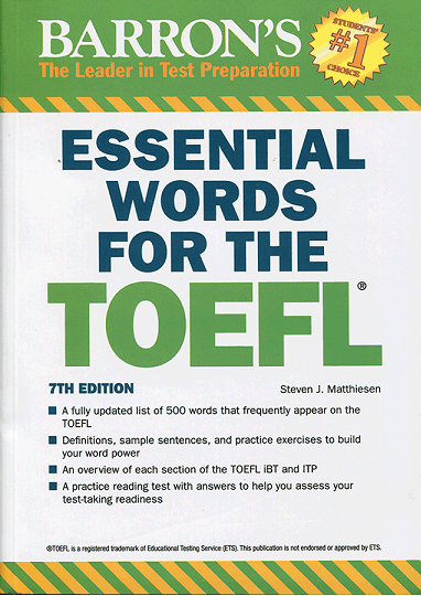 کتاب واژگان ضروری تافل ویرایش هفتم Essential Words for the TOEFL 7th اصلی
