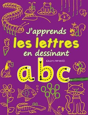کتاب زبان فرانسه لس لترز J'apprends les lettres en dessinant : abc