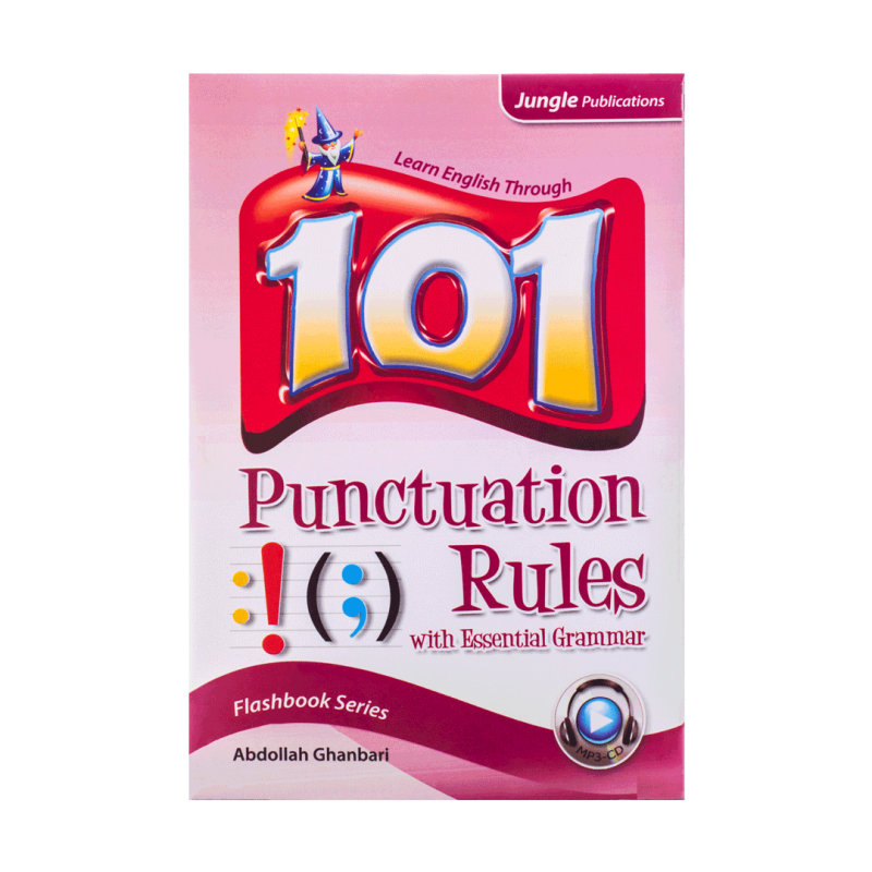کتاب زبان پانکوتیشن رولز ویت اسنشیال گرامر 101Punctuation Rules with Essential Grammar