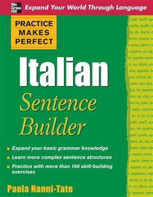 کتاب زبان ایتالین سنتنس بیلدر  Practice Makes Perfect Italian Sentence Builder