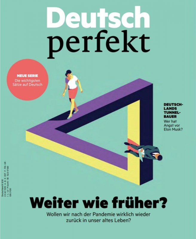 کتاب مجله آلمانی دویچ پرفکت  ? Deutsch perfekt weiter wie fruher