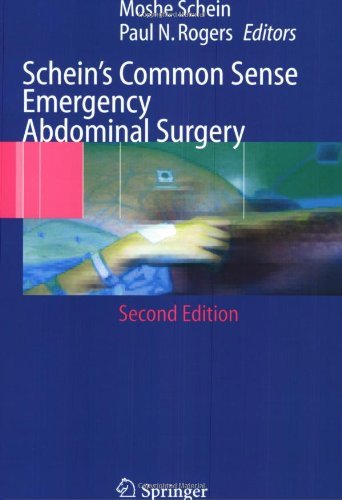 کتاب زبان شاینز کامن سنس امرجنسی ابدومینال سرجری Schein’s Common Sense Emergency Abdominal Surgery