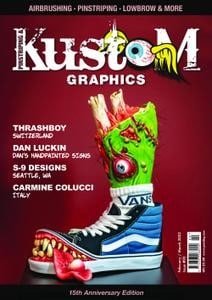 کتاب مجله انگلیسی پرینستریپینگ اند کاستوم گرافیکس  Pinstriping & Kustom Graphics - Issue 90, February/March 2022