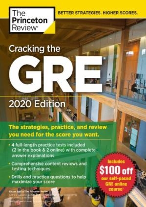 کتاب زبان کرکینگ د جی ار ای  Cracking the GRE with 4 Practice Tests, 2020 Edition