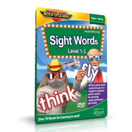 آموزش لغات متداول انگلیسی SIGHT WORDS LEVEL 1 3 ROCK N LEARN