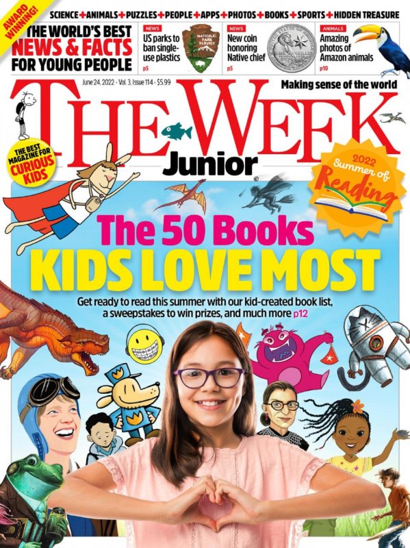 کتاب مجله انگلیسی د ویک جونیور  The Week Junior USA – 24 June 2022