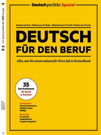 کتاب مجله آلمانی دویچ پرفکت  Deutsch perfekt Spezial – Deutsch für den Beruf