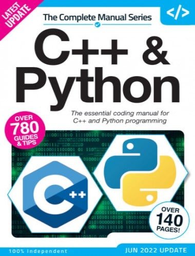 کتاب مجله انگلیسی د کامپلیت پایتون  The Complete C++ & Python Manual - 11th Edition 2022