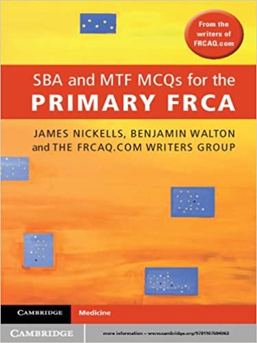 کتاب اس بی ای اند ام تی اف SBA and Mtf Mcqs for the Primary Frca 1st Edition2012
