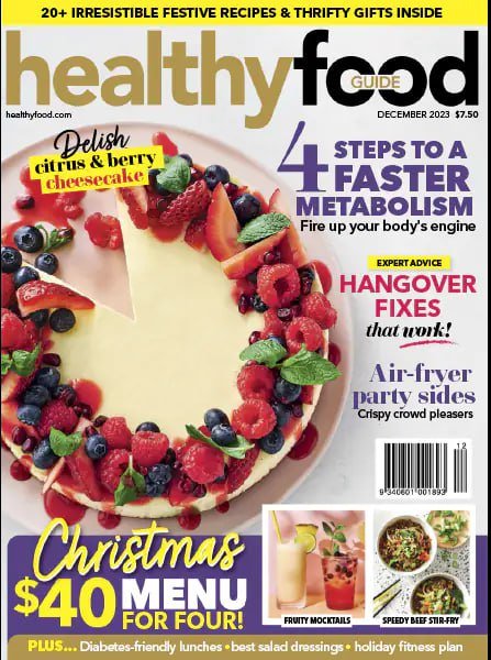 کتاب مجله انگلیسی استرالین هلثی فود گاید Australian Healthy Food Guide – December 2023