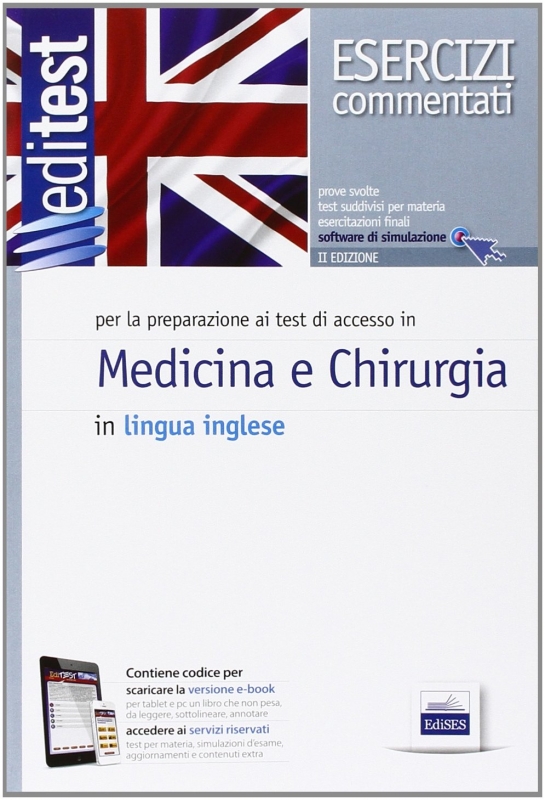 کتاب زبان EdiTEST Medicina e odontoiatria Per la preparazione agli esami di ammissione in lingua inglese