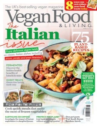 کتاب مجله انگلیسی وگن فود اند لیوینگ  Vegan Food & Living - March 2022