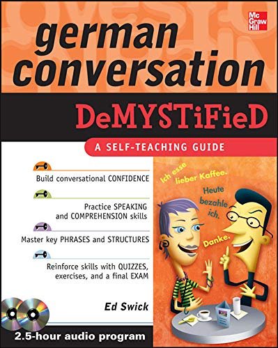 کتاب آلمانی جرمن کانورسیشن دمیستیفاید GERMAN CONVERSATION  DEMYSTIFIED