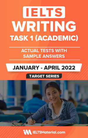 کتاب آیلتس رایتینگ آکادمیک تسک 1 اکچوال تست ژانویه تا آپریل IELTS Writing Task 1 (Academic) Actual Tests  (January April 2022)