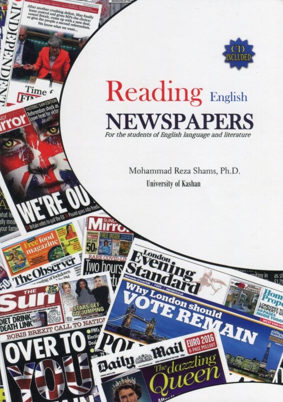 کتاب زبان ریدینگ انگلیش نیوسپیپر Reading English Newspapers (Revised Edition) شمس