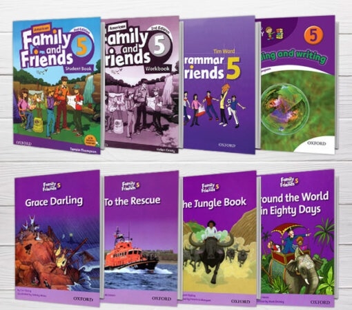 پکیج دوره کامل امریکن فمیلی اند فرندز ویرایش دوم  American Family and Friends 5 2nd رحلی