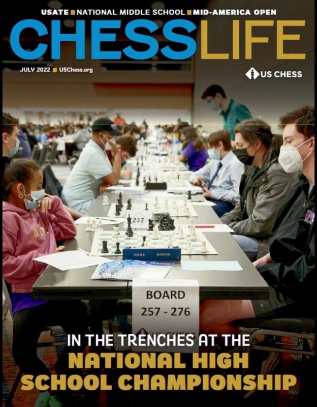 کتاب مجله انگلیسی چس لایف  Chess  Life July_2022.