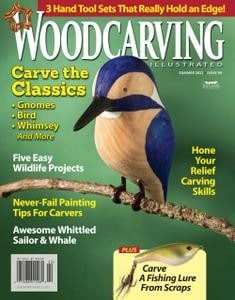 کتاب مجله انگلیسی وود کروینگ ایلوستریتد  Woodcarving Illustrated - Volume 99 Summer, 2022