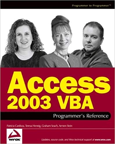 کتاب زبان اکسس 2003 وی بی ای پروگرمرز رفرنس Access 2003 VBA Programmers Reference