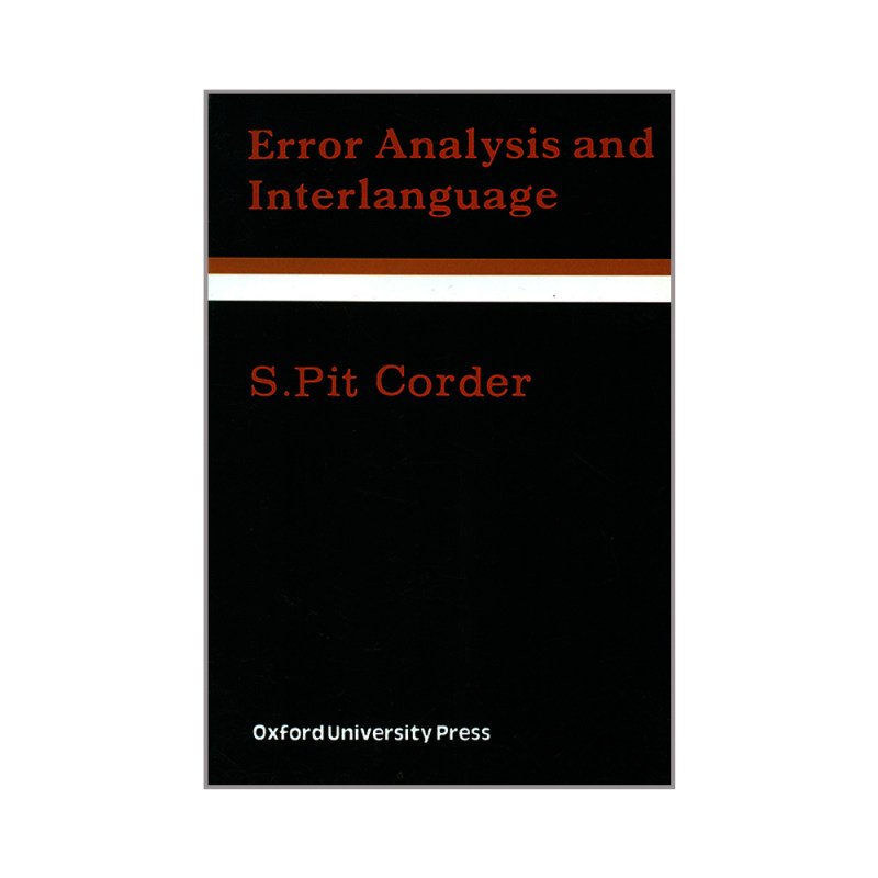 کتاب زبان ارور انالایزیز اند اینترلنگویج  Error Analysis and Interlanguage