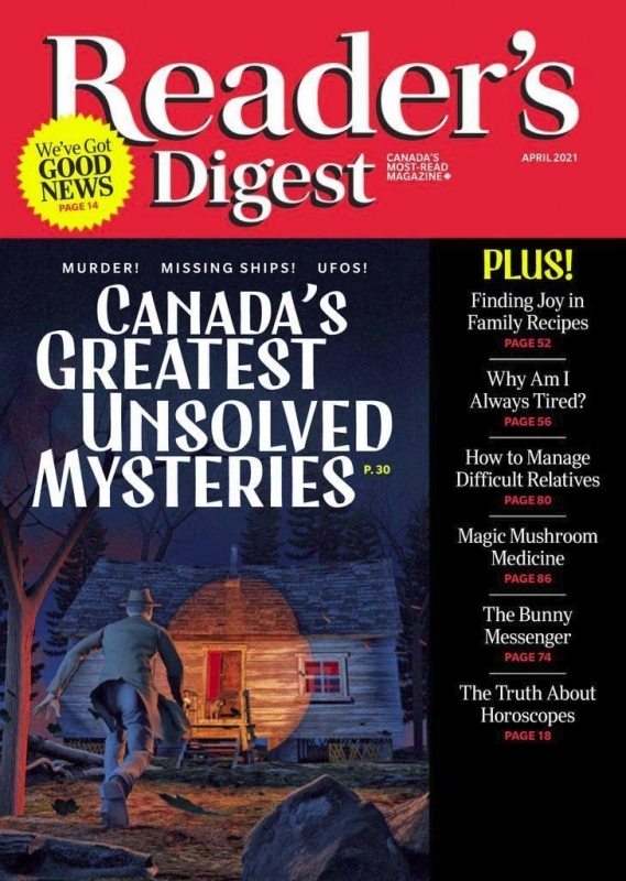 مجله ریدر دایجست Readers Digest Unsolved Mysteries April 2021