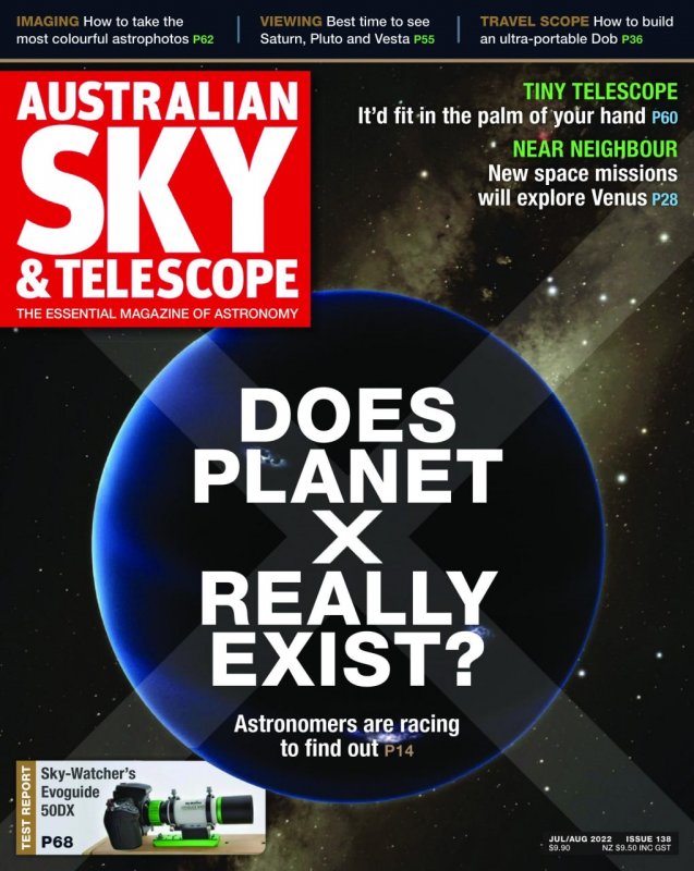 کتاب مجله انگلیسی استرالین اسکای اند تلسکوپ Australian Sky & Telescope - July 2022