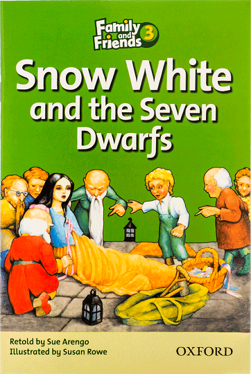 کتاب داستان انگلیسی فمیلی اند فرندز سفید برفی و هفت کوتوله  Family and Friends Readers 3 Snow White and the seven Dwarfs