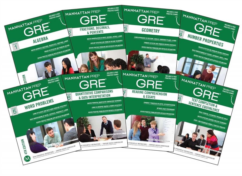 مجموعه 8 جلدی جی ار ایی Manhattan Prep GRE Set of 8 Strategy Guides
