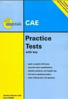 کتاب زبان سی ای ایی پرکتیس تستس CAE Practice Tests with key Essentials EXAM