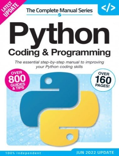 کتاب مجله انگلیسی د کامپلیت پایتون کدینگ  The Complete Python Coding & Programming Manual - 14th Edition 2022