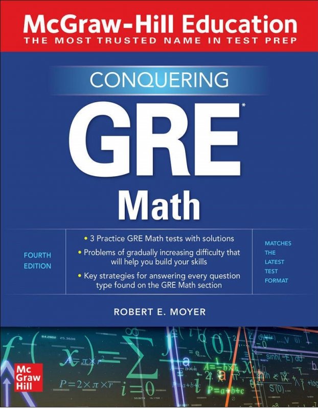 کتاب مک گروهیل اجوکیشن کانکورینگ جی آر ای McGraw Hill Education Conquering GRE Math 4th