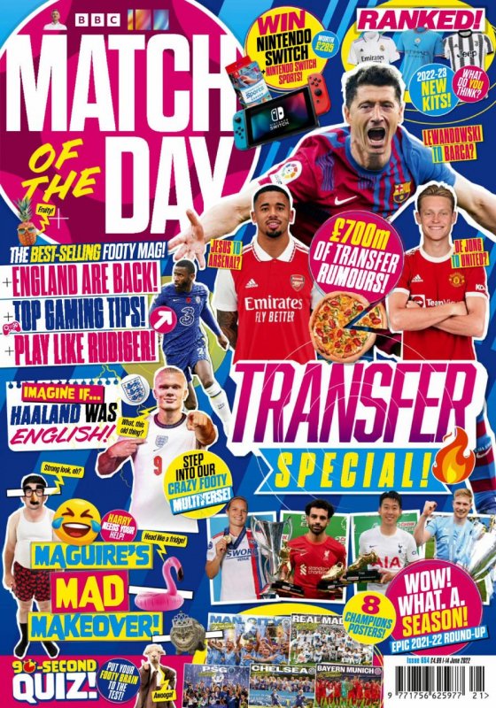 کتاب مجله انگلیسی مچ اف د دی Match of the Day - 01 June 2022